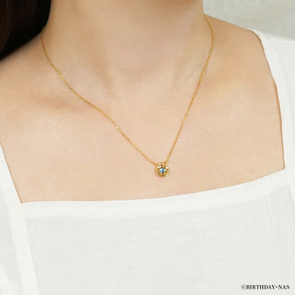 アニメ『ふしぎ星の☆ふたご姫』天然石ネックレス（レイン）【8月下旬お届け】