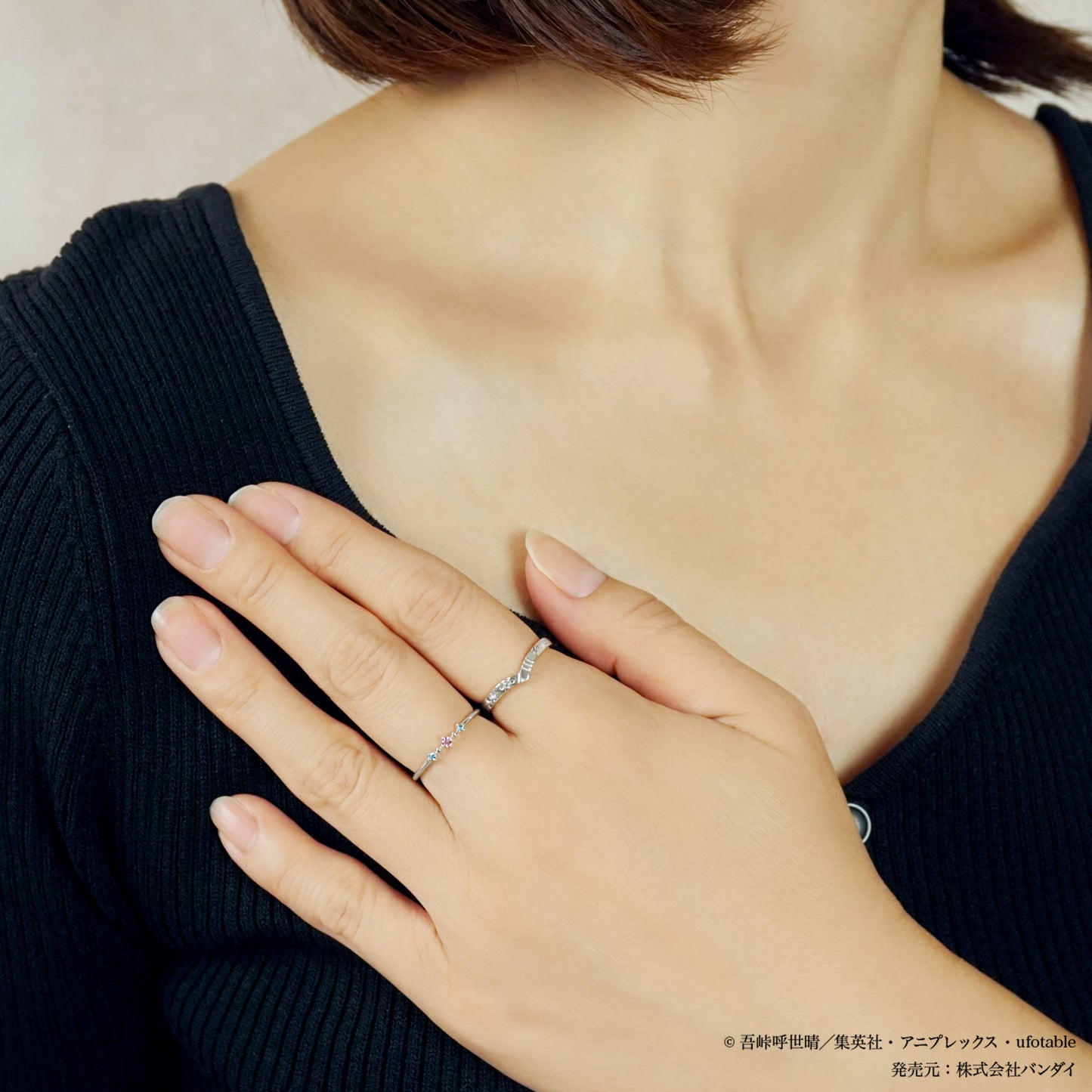 アニメ「鬼滅の刃」シルバーセットリング（狛治・恋雪）【3月下旬お届け】