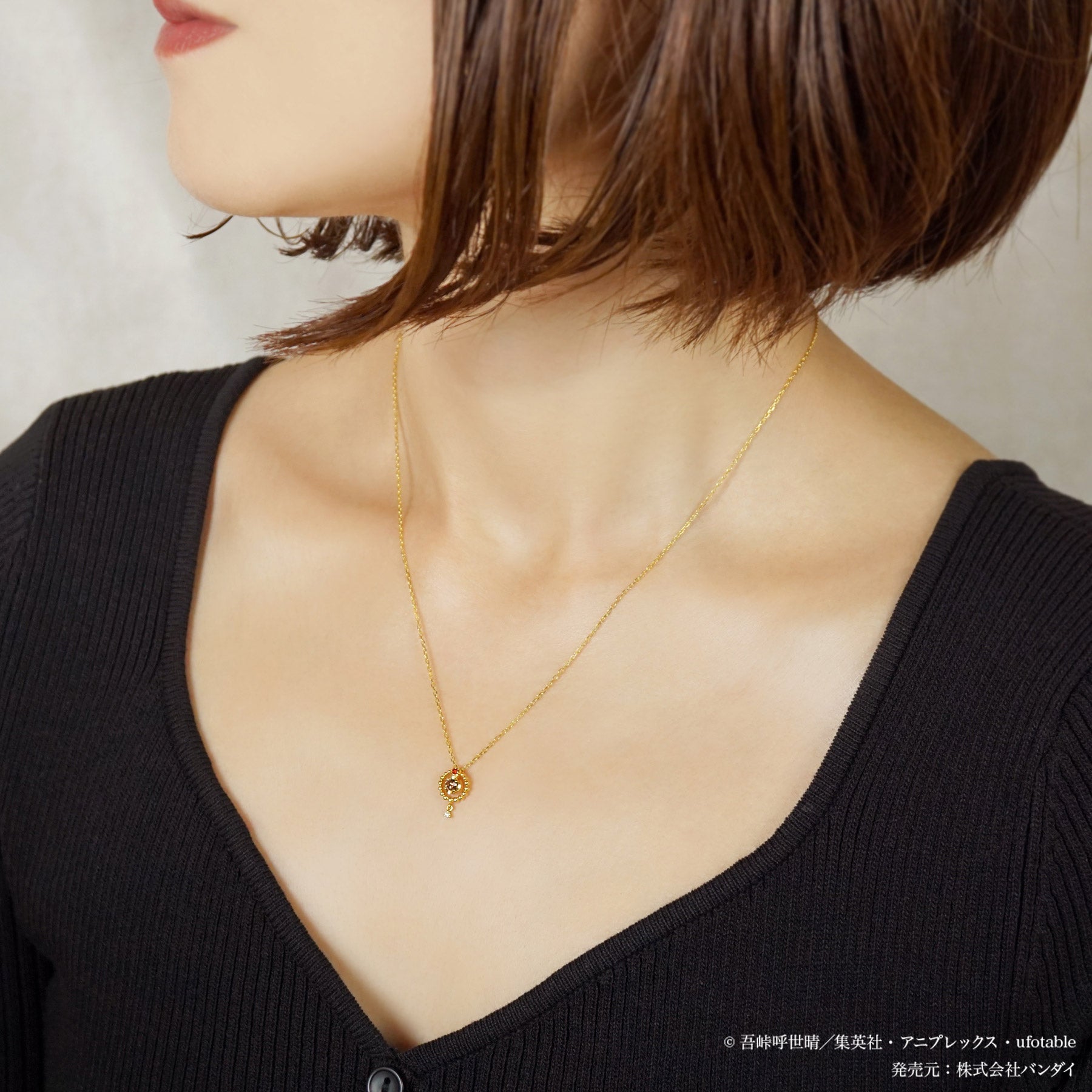 アニメ「鬼滅の刃」シルバーネックレス（悲鳴嶼行冥）【3月下旬お届け】