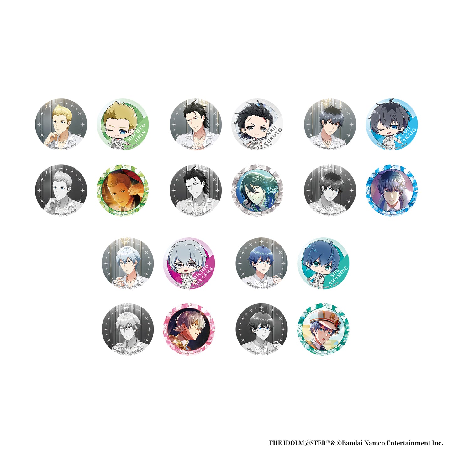 【通販限定】 アイドルマスター SideM×TUfave ホログラム缶バッジセット【10月下旬発送】